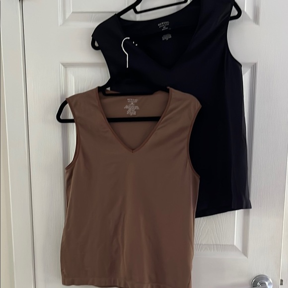 Merona Tops - Two Merona Fitted Tank Tops Black and Brown Size XCL